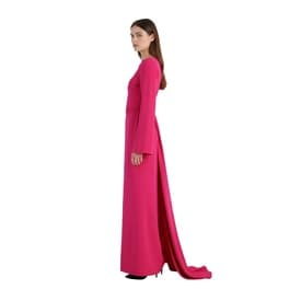 Brandon Maxwell Fuchsia Waterfall Back Gown — image 7