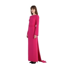 Brandon Maxwell Fuchsia Waterfall Back Gown — image 8