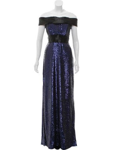 Prabal Gurung Off-the-shoulder Embellished Gown