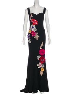 Dolce & Gabbana Appliqué-accented Evening Dress