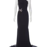 Badgley Mischka Embellished One-shoulder Dress — image 1