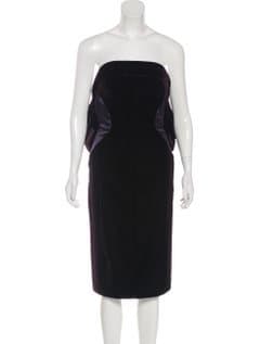 Tom Ford Strapless Velvet Dress
