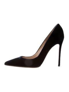Gianvito Rossi Velvet Pointed-toe Pumps
