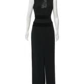 Alexander Mcqueen Wool Embellished Collar Evening Dress — image 1
