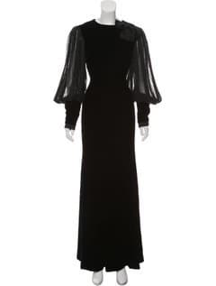 Oscar De La Renta Vintage Velvet Dress