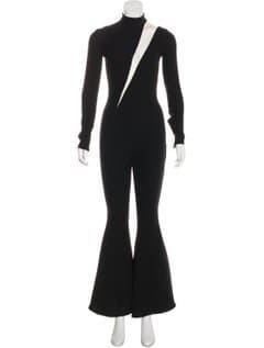 Versace Tulle-paneled Silk Jumpsuit