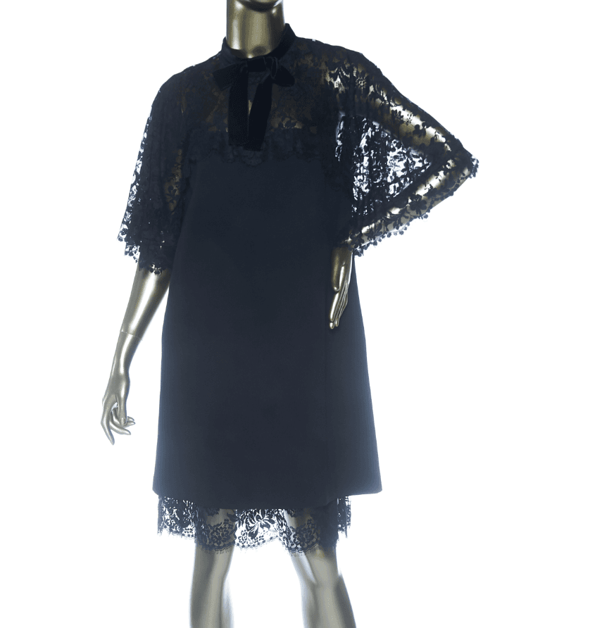 Gucci Lace Detail Jersey Dress
