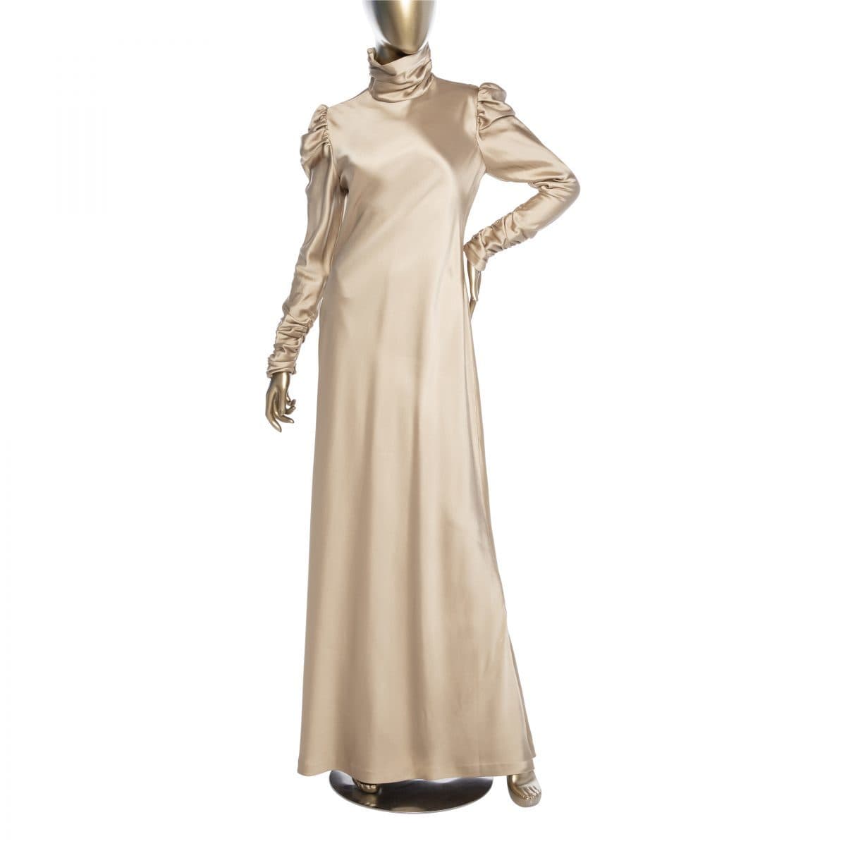 Zimmermann Unbridled Valiant Tunic Dress In Shiny Champagne