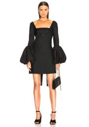 Valentino Off Shoulder Cutout Mini Dress