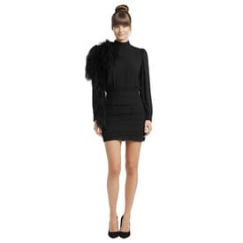 Magda Butrym Dubai Feather-embellished Silk-chiffon Mini Dress 0 — image 2