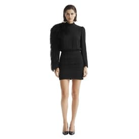 Magda Butrym Dubai Feather-embellished Silk-chiffon Mini Dress 0 — image 3