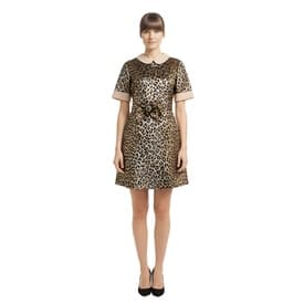 Gucci Leopard Metallic Jacquard Mini Dress — image 3