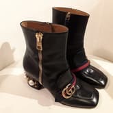 Gucci Pearl Heel Booties — image 1