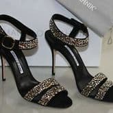 Manolo Blahnik Lonia Embellished Sandals — image 1