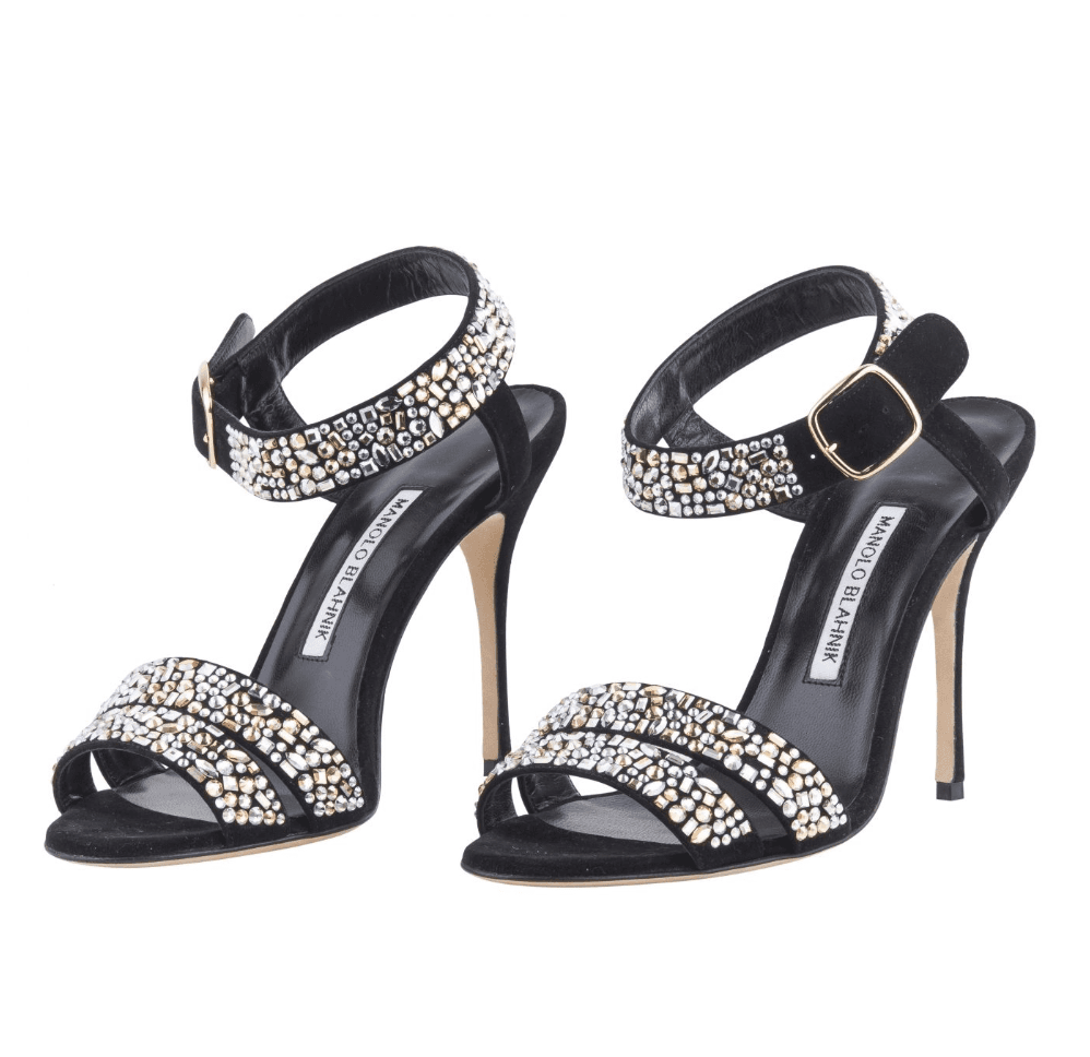 Manolo Blahnik Lonia Embellished Sandals