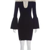 Philipp Plein Pearl Embellished Mini Dress — image 1