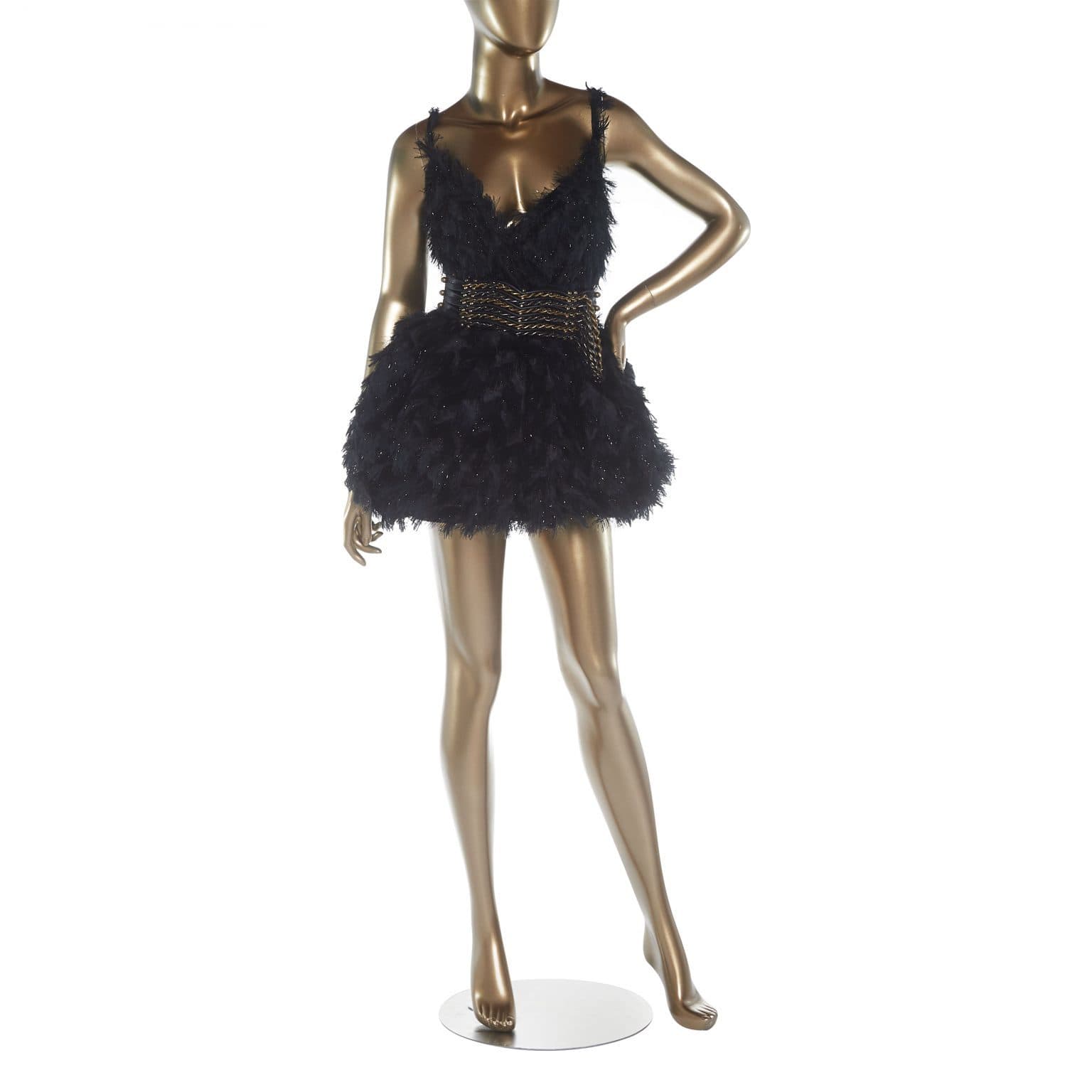 Lanvin Embellished Sleeveless Evening Mini Dress