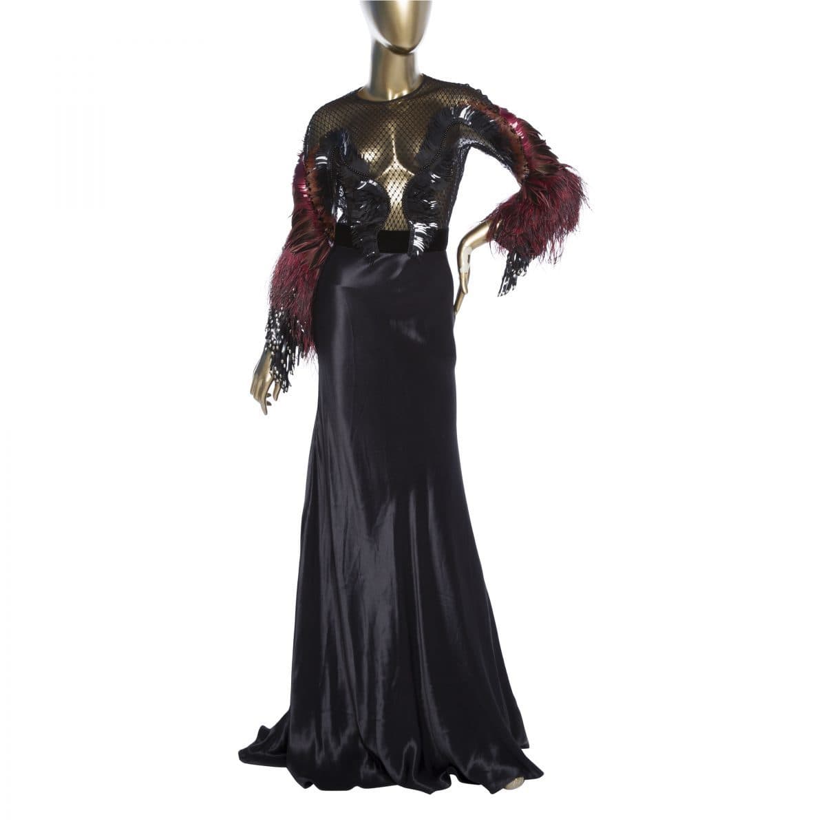 Gucci Feather Embellished Gown