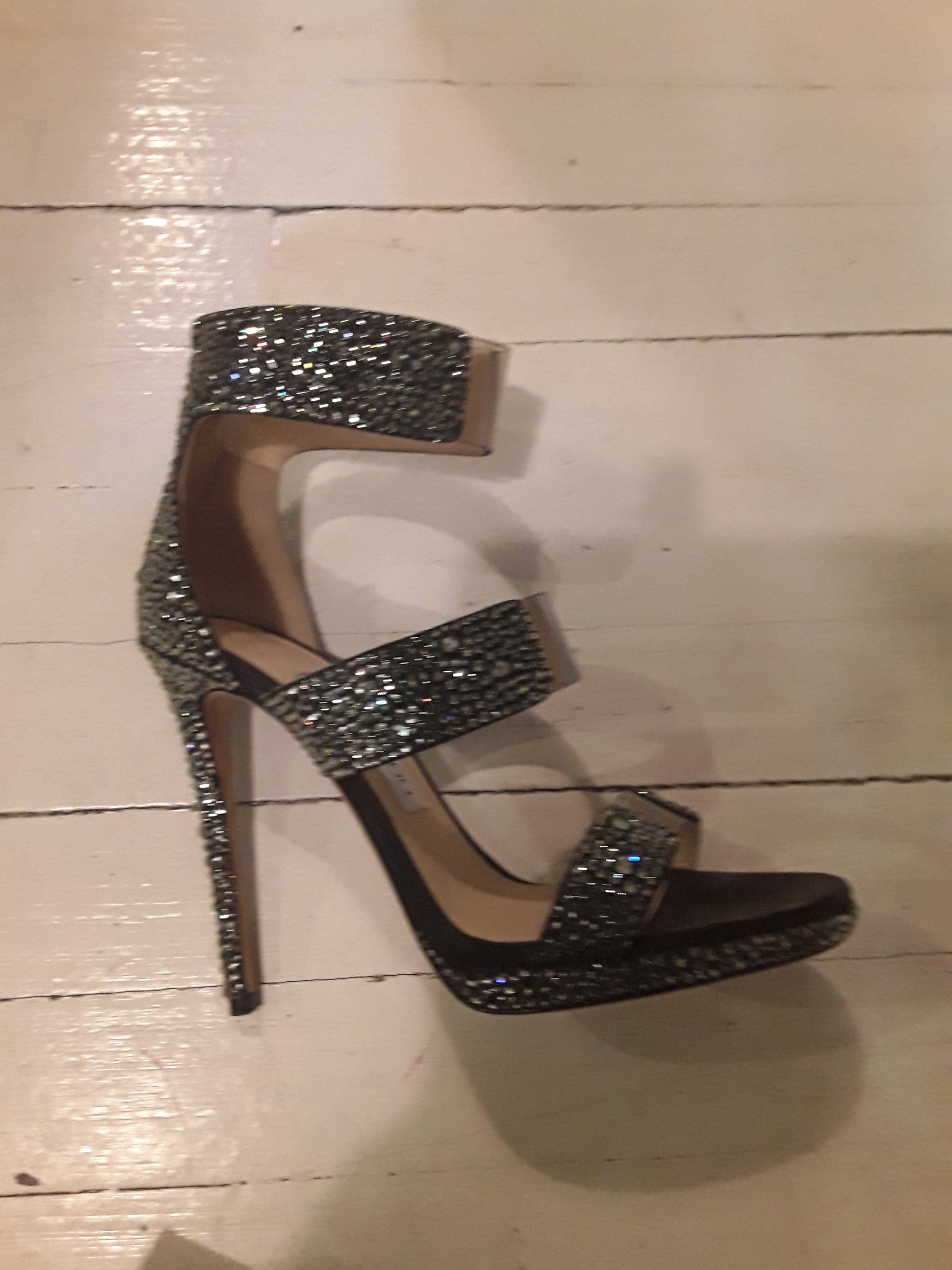 Jimmy Choo 3 Strap Rhinestone