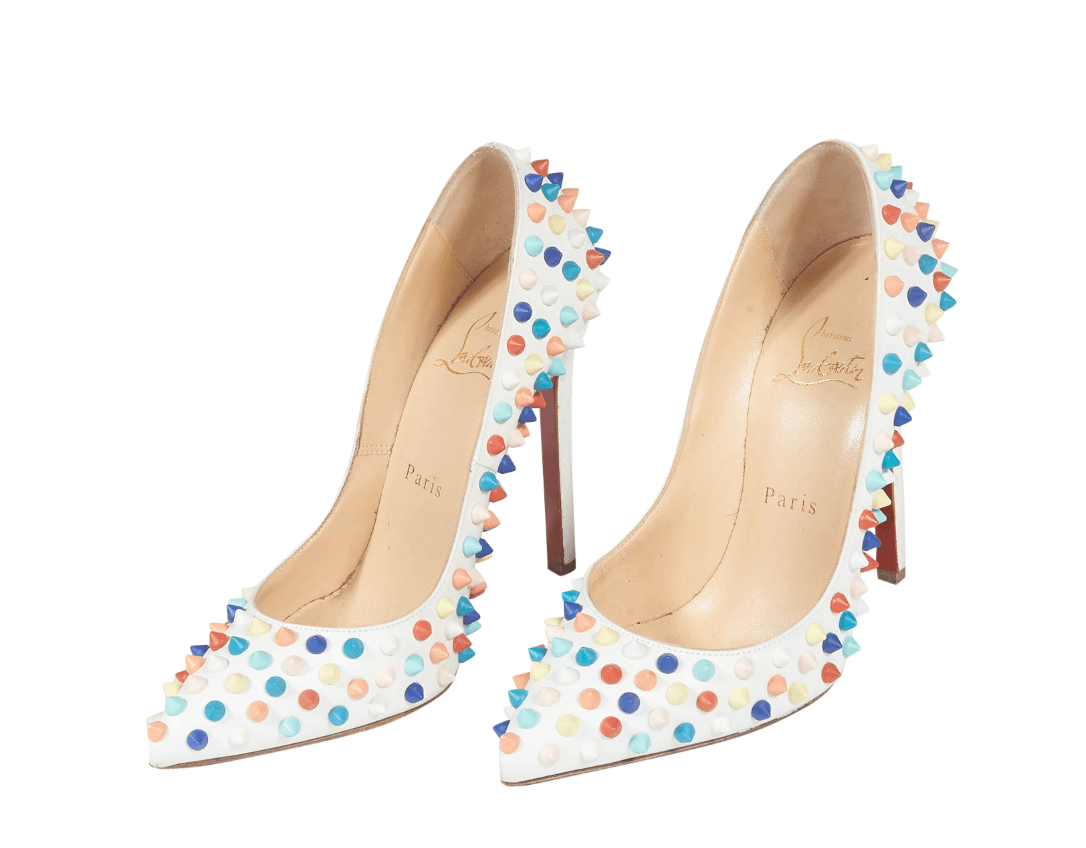 Christian Louboutin Color Studded Pumps