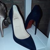 Christian Louboutin Navy Suede Pumps — image 1