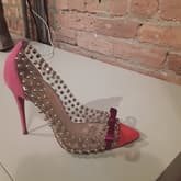 Christian Louboutin Pvc Studded Pink Bow Pump — image 1