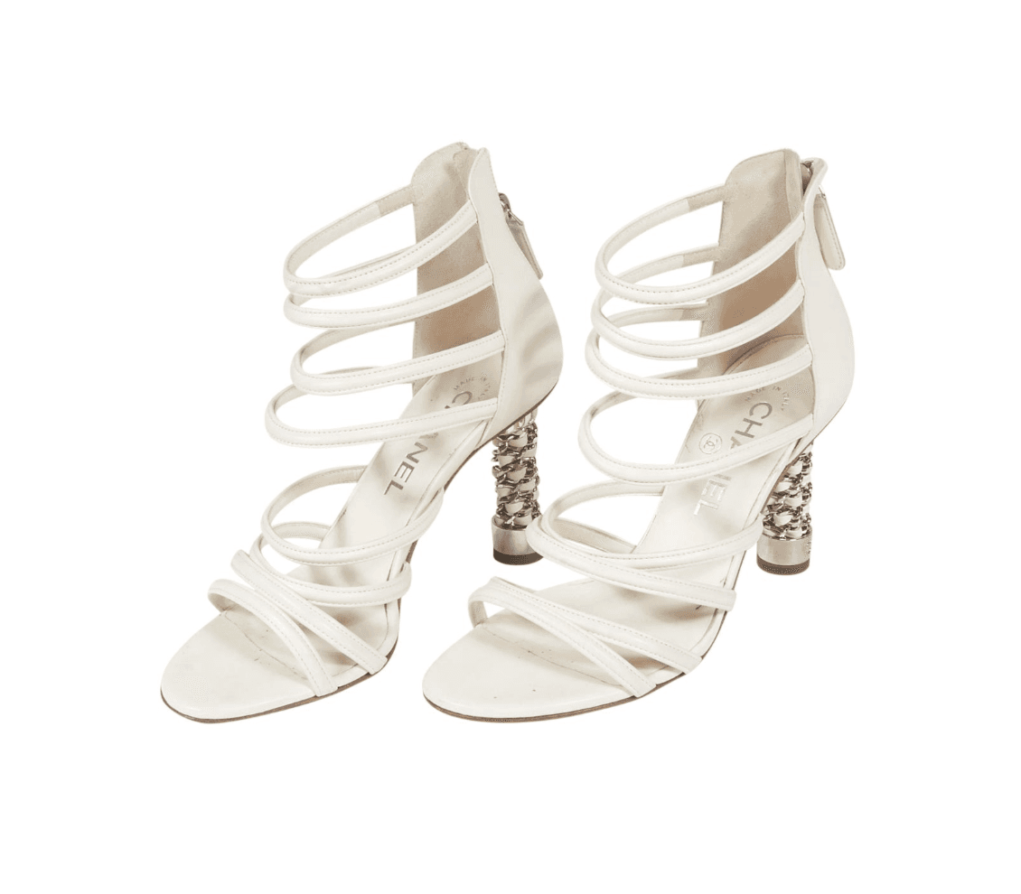 Chanel Caged With Chain Heel