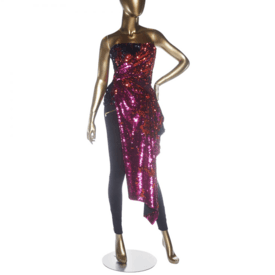 Halpern Sequin Strapless Bustier Top — image 2