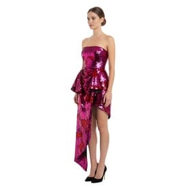 Halpern Sequin Strapless Bustier Top — image 11