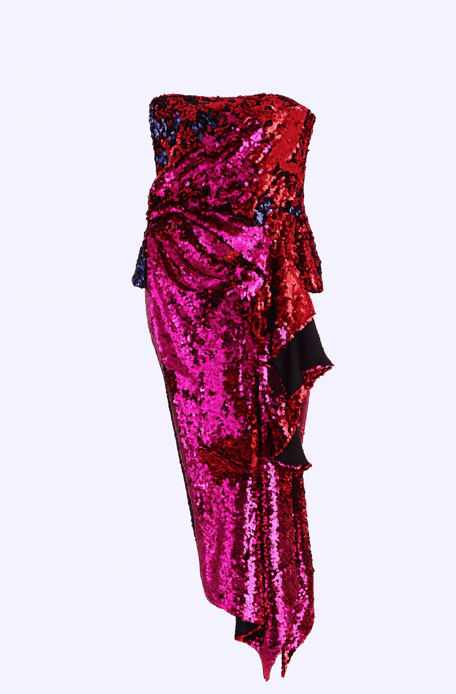 Halpern Sequin Strapless Bustier Top