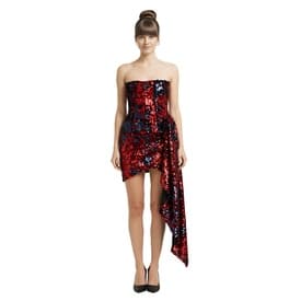 Attico One Shoulder Glitter Dress — image 4