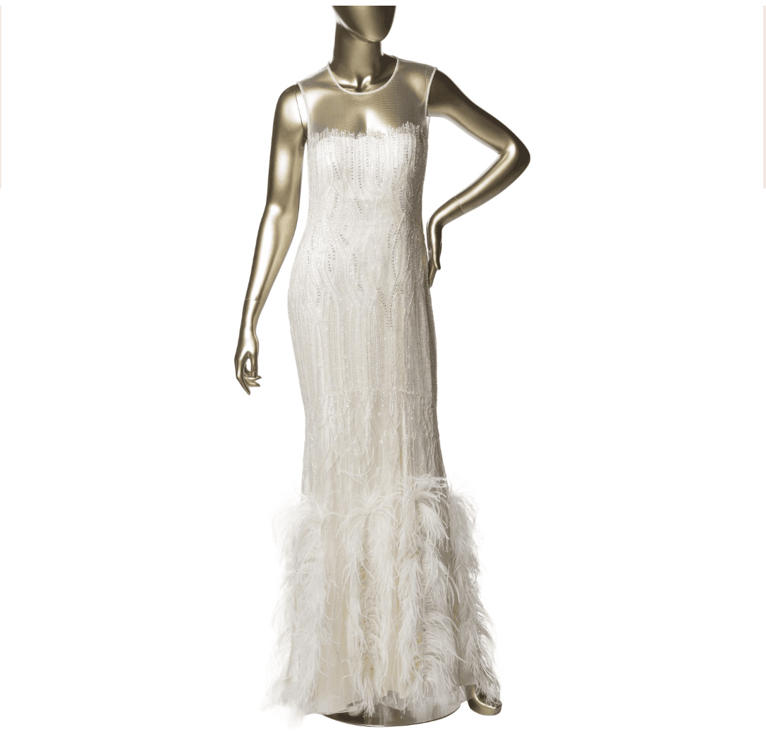 Jenny Packham Sequin And Beaded Embellished Maxi Gown