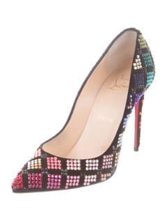Christian Louboutin 2017 Suede Arletta 100 Pumps