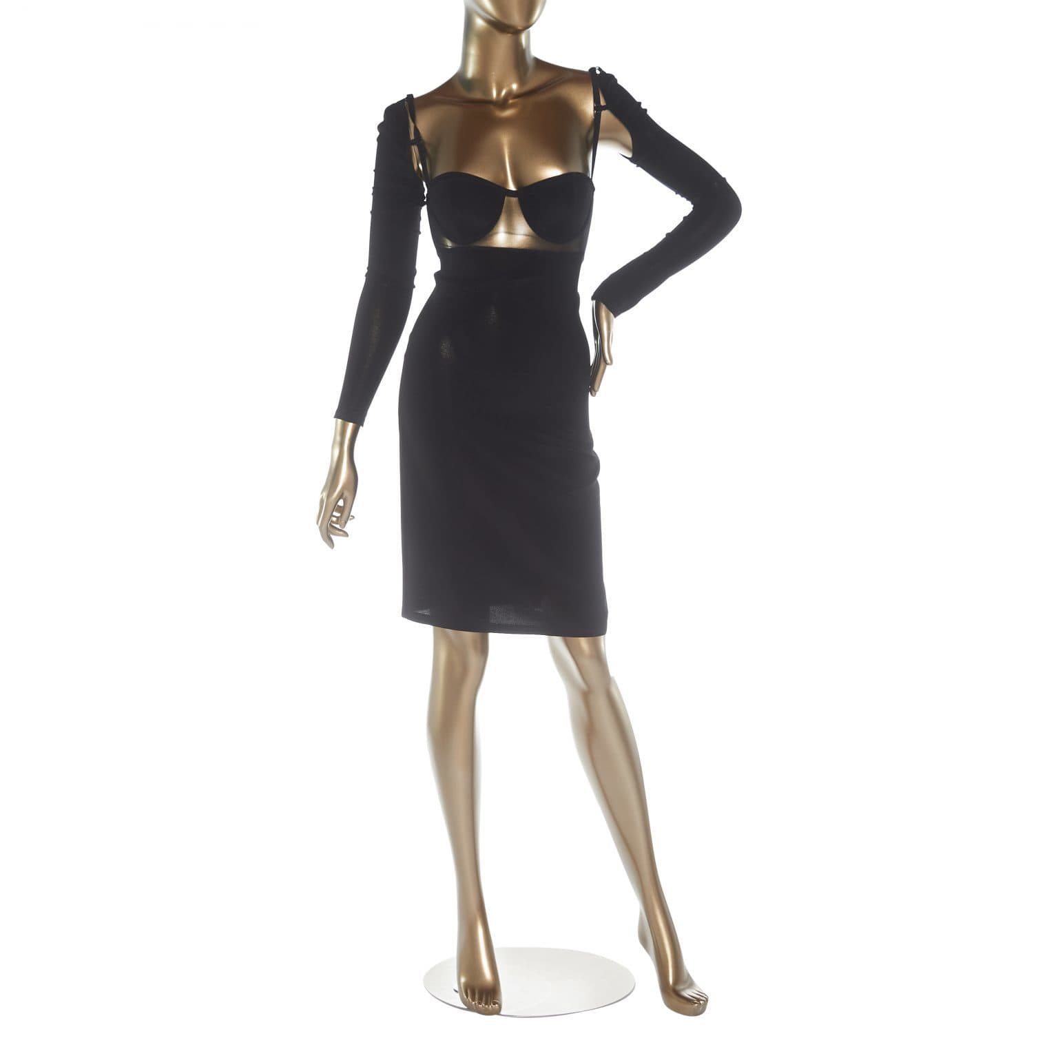 Alexander Wang Cutout Dress With Detachable Sleeves