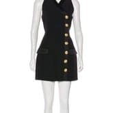 Balmain Sleeveless Suit Mini Dress With Button Detail — image 1