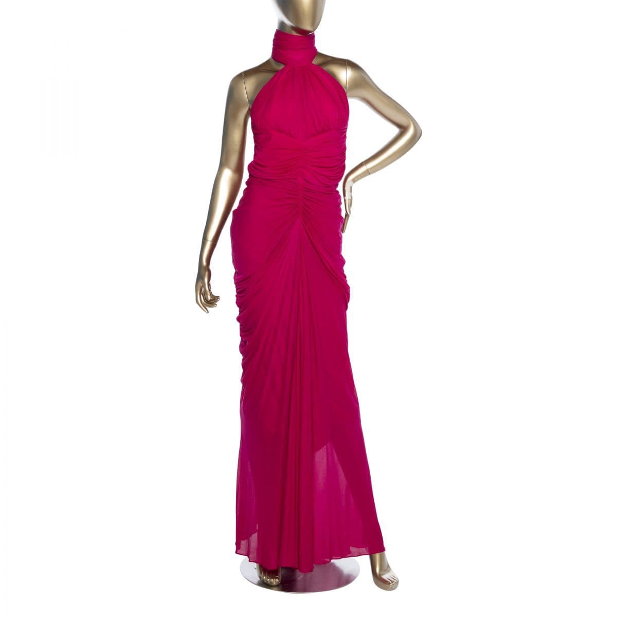 Alexander Mcqueen Jersey Halter Dress