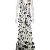 Marchesa Notte Mesh Maxi Gown — image 1