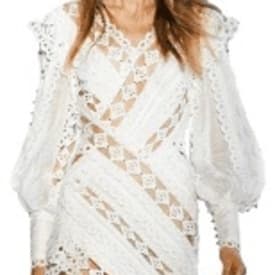 Zimmermann Lace Asymmetrical Hem White Dress — image 2