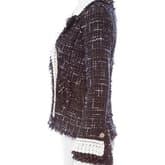 Chanel Long Sleeve Tweed Jacket With Crochet Trim — image 2