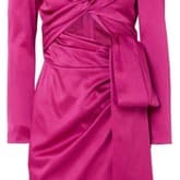 Dundas Pink Satin Cutout Dress — image 1