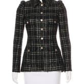 Chanel Metallic Black Tweed Jacket — image 1