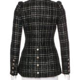 Chanel Metallic Black Tweed Jacket — image 3