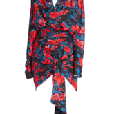 Saint Laurent Floral Print Jacquard Mini Dress — image 1
