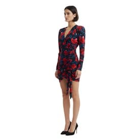 Saint Laurent Floral Print Jacquard Mini Dress — image 8