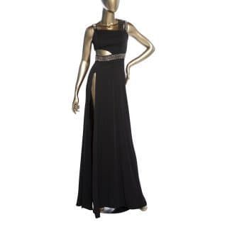 Philipp Plein Embellished Gown In Black