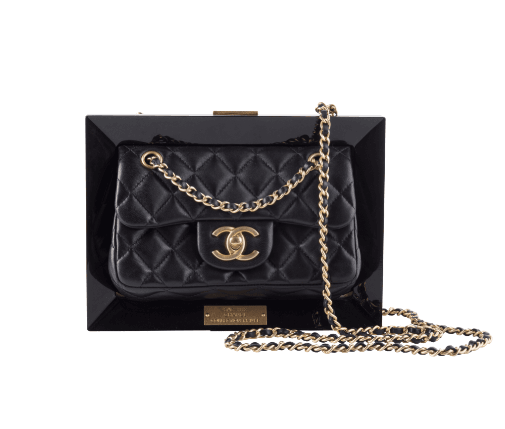 Chanel Black Plexiglass Frame Bag