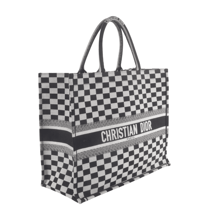 Christian Dior Checkered Tote Bag