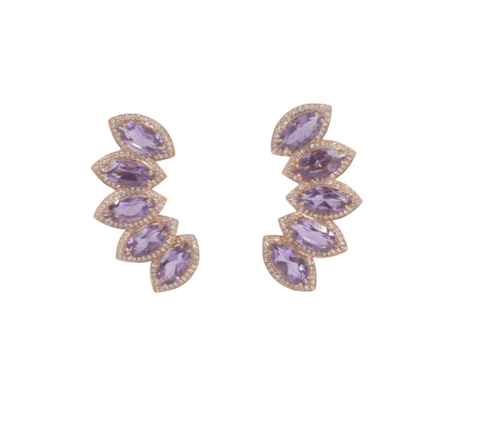 Dana Rebecca Amethyst Earrings