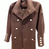 Balmain Wool Coat Army Green — image 1