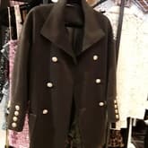 Balmain Wool Coat Army Green — image 2